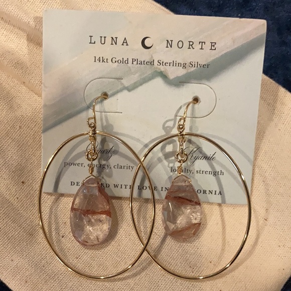 Jewelry - LUNA NORTE 14K GOLD PLATED STERLING SILVER EARRINGS
